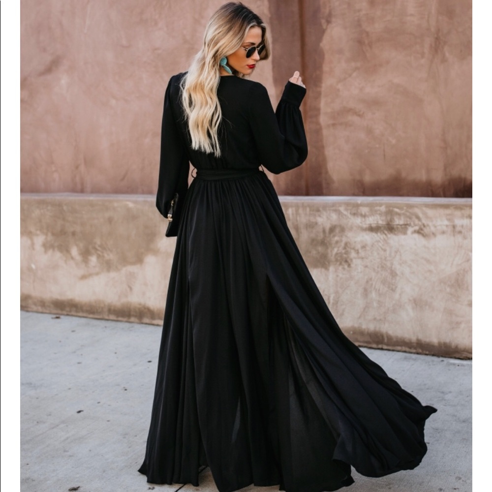 Long sleeve maxi dress